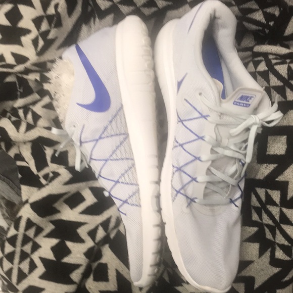 Men Air Nike sneakers light gray & blue, great condition - Picture 3 of 4